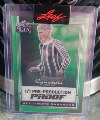BLATTMETALL VORPRODUKTION PROOF ALEJANDRO GARNACHO 1/1 - BLATTSIEGEL INTAKT 