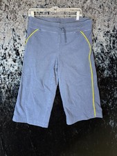 Nike Knee-Length Shorts Youth L Blue Drawstring Embroidered Logo