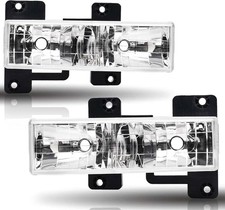 Headlight Assembly Replacement for 1988-1999 Chevy GMC C/K 1500 2500 3500 Silver