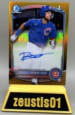 2025 Bowman Chrome - Prospect Autographs Ronny Cruz True Gold #01/50 1st RC
