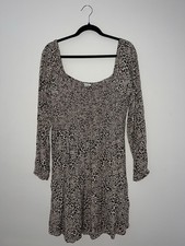 Cheetah Print American Eagle Long Sleeve Dress size Large