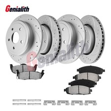 Front Rear Disc Rotors + Brake Pads for 2005-2010 Jeep Grand Cherokee Commander