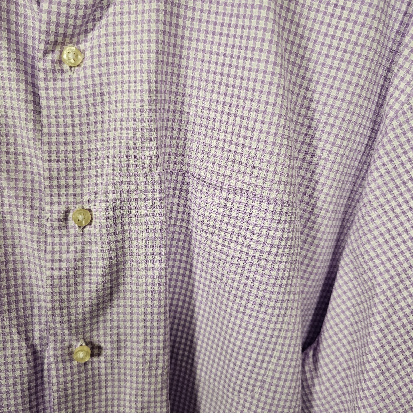 Peter Millar Gingham Button Down Dress Shirt Mens… - image 3