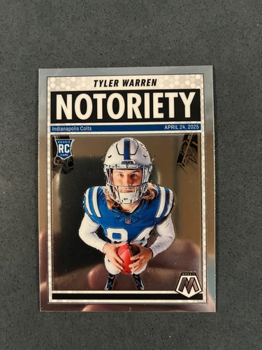 Tyler Warren-Penn St/Indianapolis Colts; 2025 Panini Mosaic-Notoriety #25 (RC)