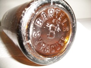 Vintage Amber BARTEL'S Beer Bottle of Syracuse NY--Free Shipping