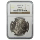 New Listing1878 CC Morgan Silver Dollar MS 63 NGC Uncirculated $1 Coin SKU:CP921
