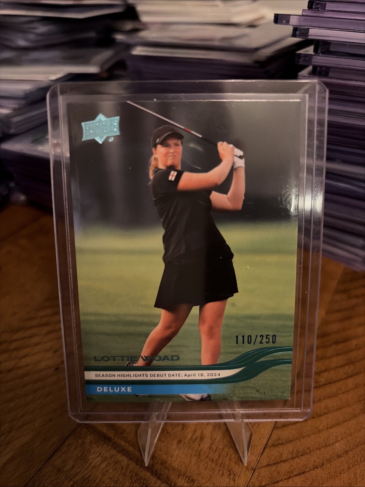 2026 Upper Deck - Debut Dates Lottie Woad #76 Deluxe /250 (RC)
