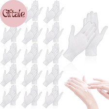 36 Pcs White Cotton Gloves for Dry Hands Sleeping, Men Women Soft Sleep Gloves f