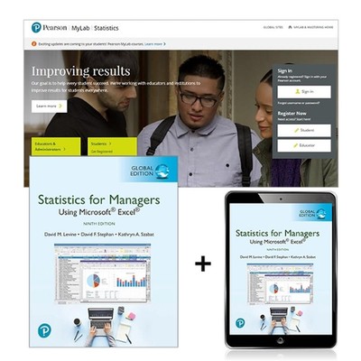 Statistiken für Manager mit Microsoft Excel, Global Edition + MyLab Statistics