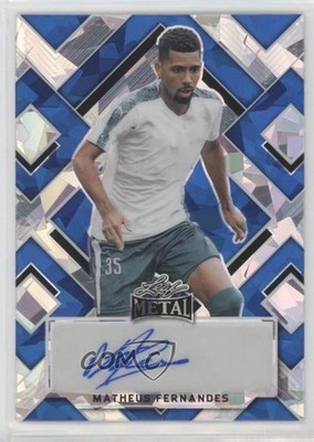 2022 Leaf Metal Blue Crystals 18/20 Matheus Fernandes #BA-MF1 Auto 11oq