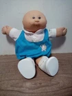 Vintage 1982 Cabbage Patch Kids Bald Brown Eyes Open Mouth Original Outfit Doll