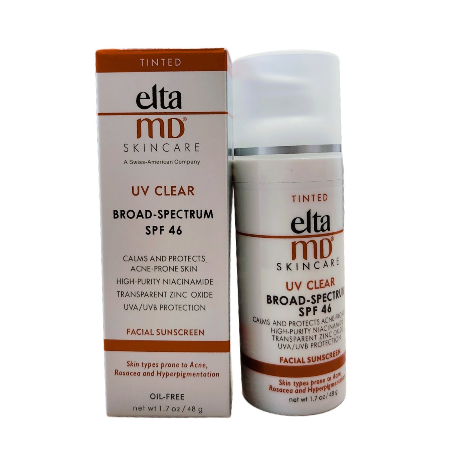 Elta MD UV TINTED Broad-Spectrum SPF 40 Face Sunscreen 1.7oz Fast Delivery | New