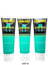 Pro-Line Comb Thru Lite Creme Moisturizer Hair & Scalp Conditioner 4oz - 3 Tubes