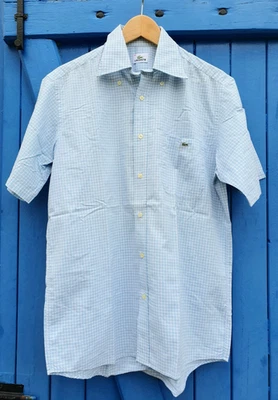 🐊 LACOSTE DEVANLAY Chemise Taille 40 (M) . Manches courtes . Très bon état - Photo 1/3