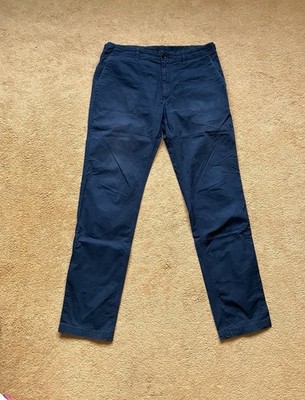 Burberry Brit Skinny Hose Herren L 52 Dunkel Blau Chino  