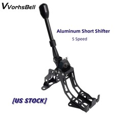 Billet Aluminum Short Shifter 5 Speed Gear Shift Knob Black for EVO 4/5/6/7/8 US