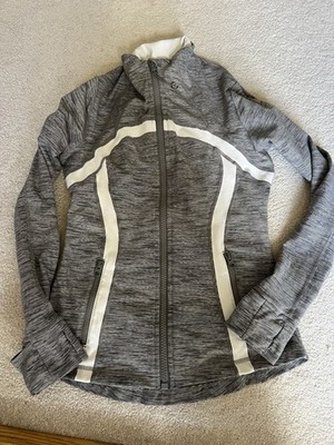 LULULEMON Define Jacket Wee Are From Space Coal Fossil White Size 8 EUC