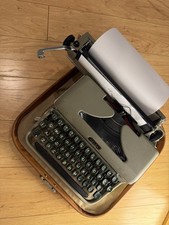 Vintage Halda Portable Typewriter Made In Sweden W Original Case Working Vintage Halda Portable Typewriter Made In Sweden W Original Case Working