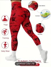 High waisted Butt Lifting Compression Active leggings pants stretch size Medium