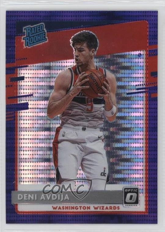 2020 Donruss Optic Rated Rookie Target Purple Pulsar Prizm Deni Avdija #159 2w0