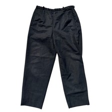 Pendleton Vintage Gray 100 Virgin Wool Straight Leg Trousers Pants Size 12