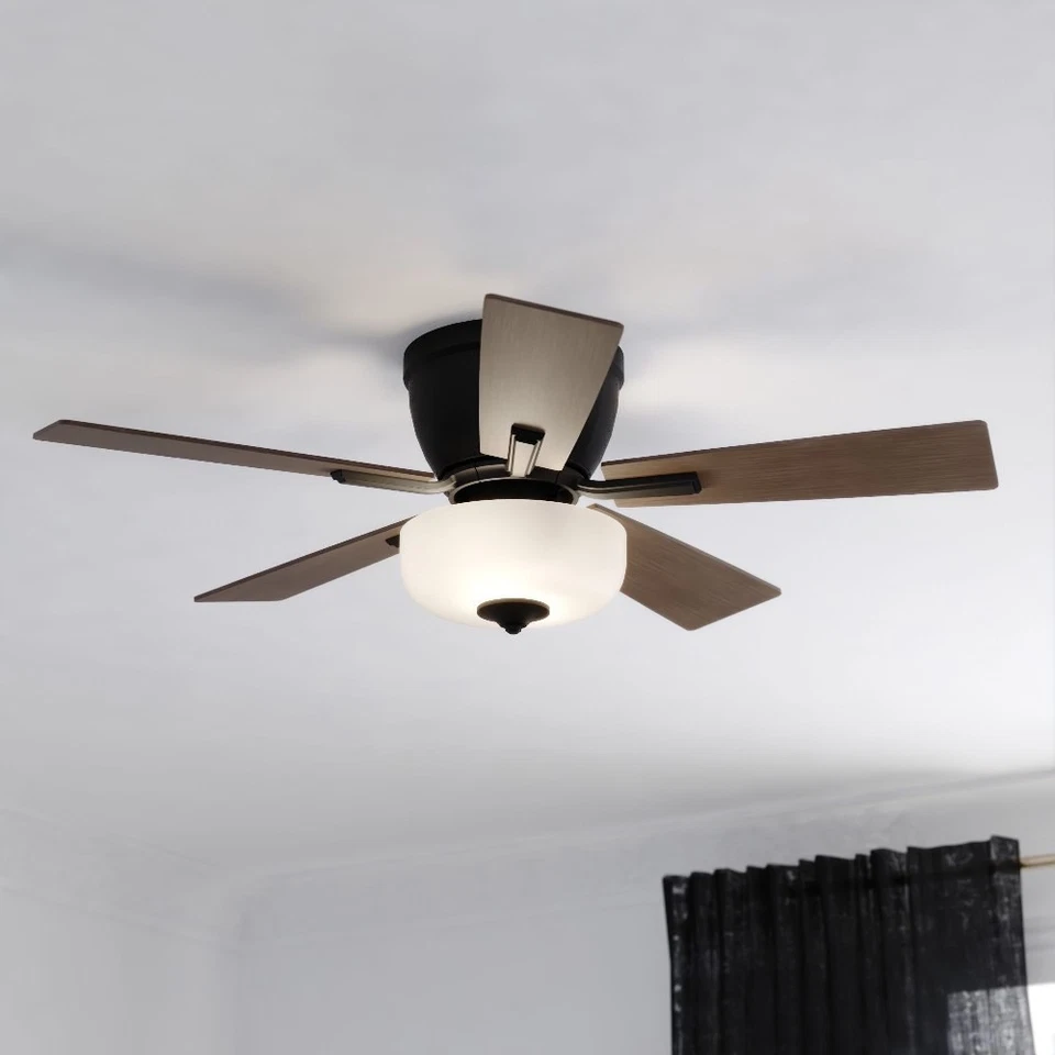 Lisbon 2-Light Ceiling Fan in Transitional Style 13 Inches Tall and 42 Inches - Image 3 of 4