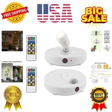 Wireless LED Spotlights 2 Pack Accent Light Puck Lights with 2 Remote, Indoor...