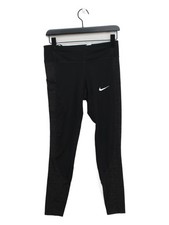 Nike Women's Leggings M Black Polyester with Elastane Full length