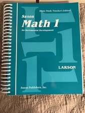 Saxon Math 1 An Incremental Development:  Hom...