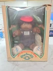 VINTAGE 1984 Cabbage Patch  Boy Doll - Denim Overalls COLECO African American