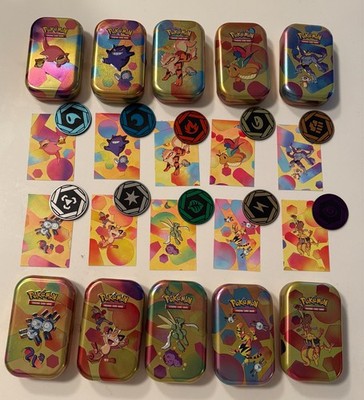 EMPTY Pokemon 151 Mini Tin Complete Set of 10 - NO PACKS!