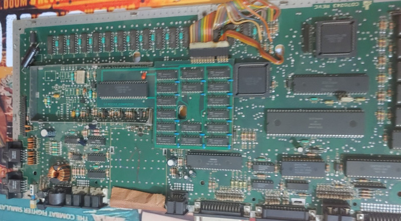 Atari 520 motherboard works (blitter conversion?) 16-bit classic computer