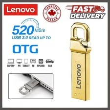 2TB 1TB 512GB 256GB USB 3.0 Flash Drive Metal Type-C High Speed Waterproof PC