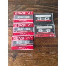 BASF LH EXTRA I 90 Blank Audio Cassette Tape (Sealed) NOS! New 3