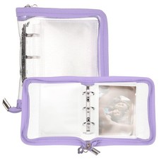 A7 Photocard Binder, 25 Pcs Inner Kpop Photocard Holder, Purple
