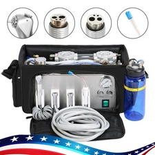 Portable Dental Delivery Unit Air Compressor Suction System Mobile Bag 4H UPS