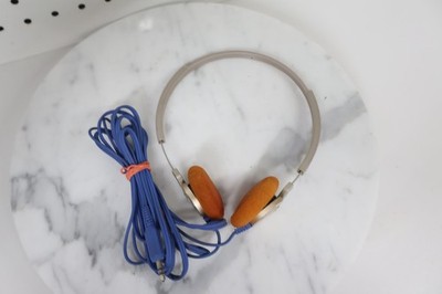 Nice Vintage Rare Original Sansui MS-7 Stereo Headphones W/ Orange