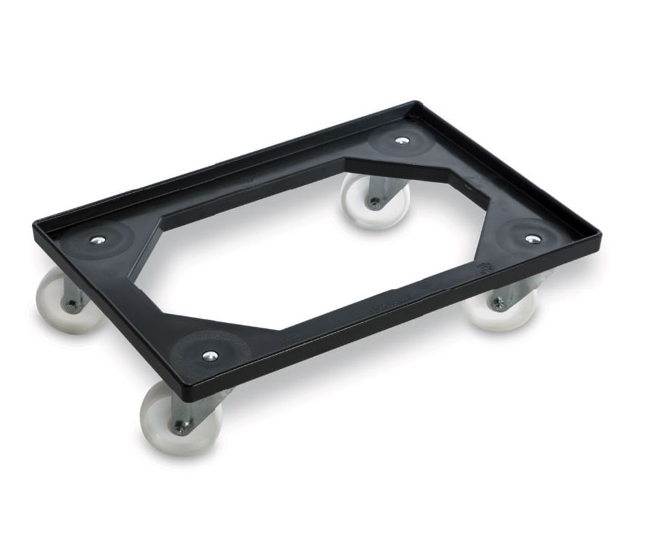 CARRELLO PER CASSETTE PORTAIMPASTO BOX SERVICE cm.60X40 art.1870/ABS CON RUOTE