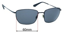 SFx Replacement Sunglass Lenses fits Ray Ban RB3653 - 60mm Wide