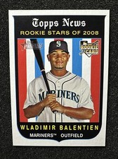 WLADIMIR BALENTIEN #116 2008 Topps Heritage RC Rookie Card Seattle Mariners