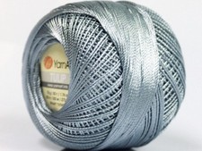 Grey YarnArt Tulip Size 10 Microfiber Thread 17312 50g 273y XStitch Crochet