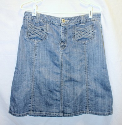 dress barn denim skirt