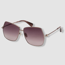  269 Max Mara Women's Purple Geometric Sunglasses Shades Size 61-13-140