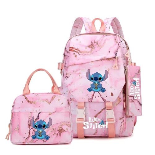 Disney Lilo Stitch Mochila Escolar Set Mochila Niños Niñas Mochila Escolar Bolso - Imagen 15 de 15