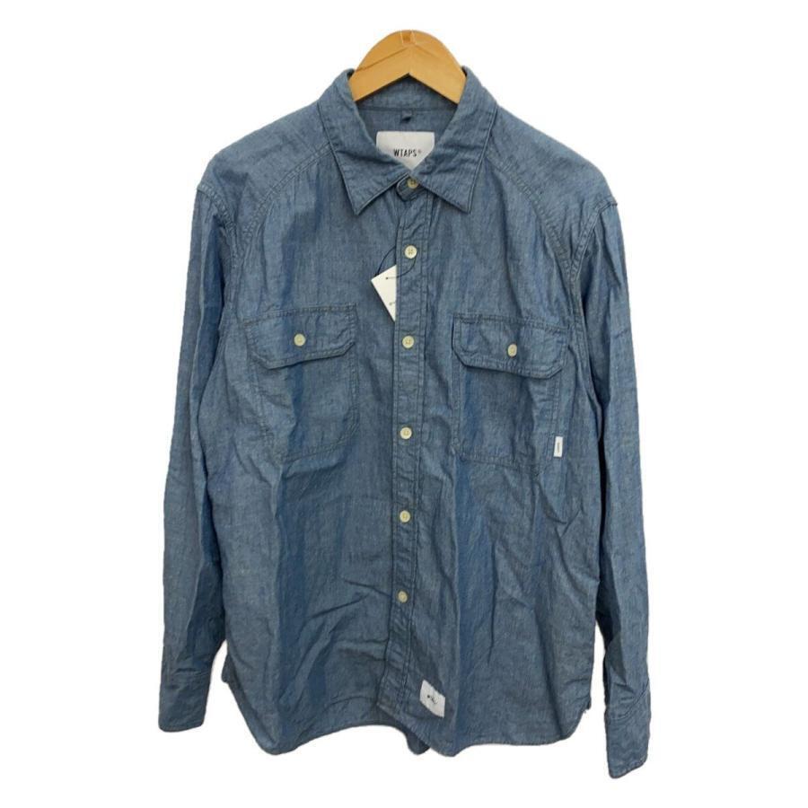 WTAPS Long sleeve shirt Size: 2 Indigo Men Cotton 201BRDT WTAPS Long sleeve shirt Size: 2 Indigo Men Cotton 201BRDT