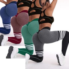 Women's V Back Booty Amplify Leggings Butt Lifting Low V Cut Workout Yoga Pants
