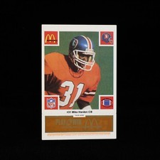 1986 Mike Harden Denver Broncos McDonald's GOLD Regular Game Card #31