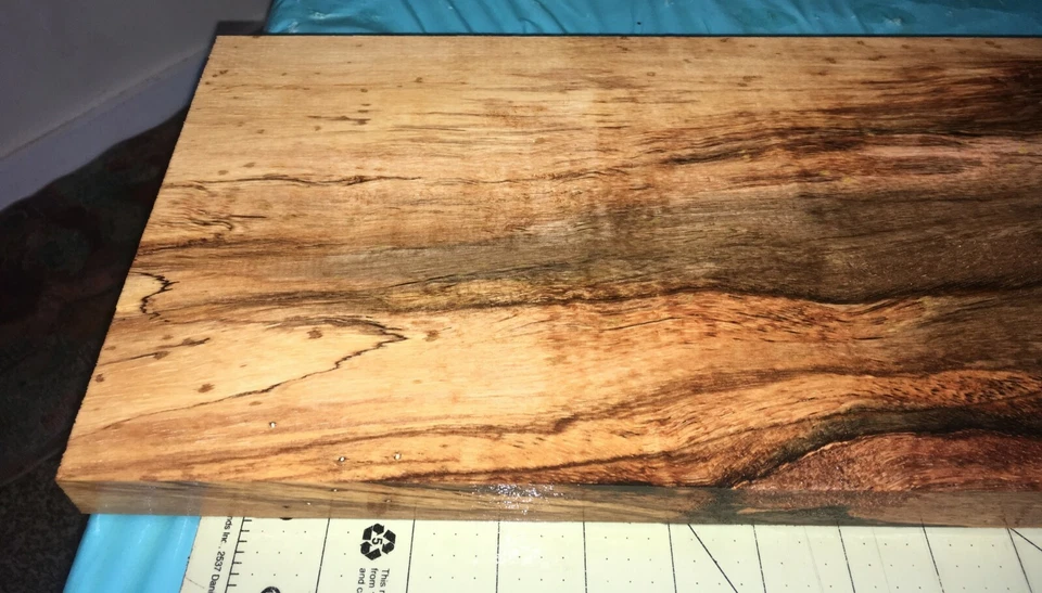 Tablero de mango grande hawaiano Choc corazón rizado dividido ~ 23" x 8 1/8" x 1 1/4" (#160) Foto 4 de 4