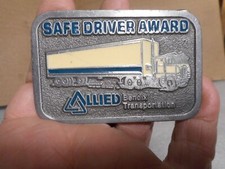 Vintage Allied Bendix Transportation Safe Driver Belt Buckle 3 1/8"