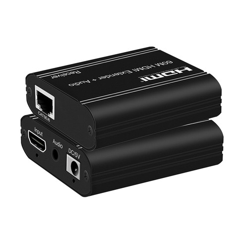 60M HDMI Extender with HDMI Loop out over cat5/6 Ethernet Cable for PS4 Apple TV - Picture 10 of 12